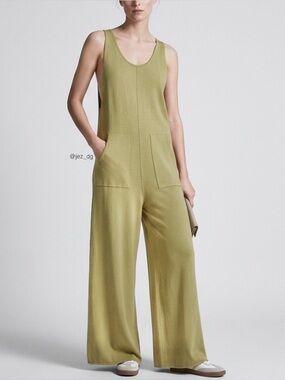 E025 ZARA Knit Wide-Leg Jumpsuit